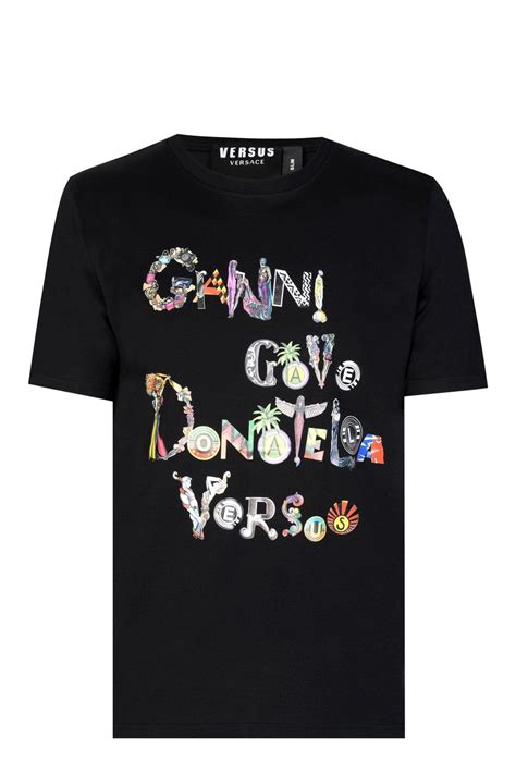 versus versace t shirt collo alto|versace shirt.